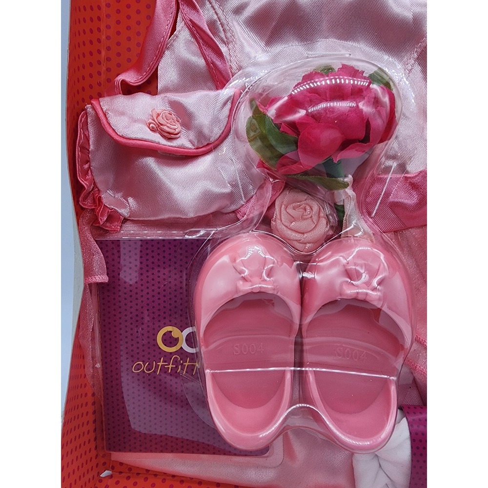 Our Generation OG Outfitters Pink Satin Party Dress Set 18 Inch Doll Clothes - Picture 2 of 4